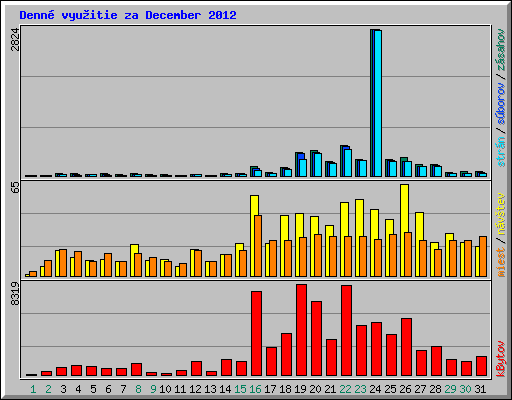 Denn� vyu�itie za December 2012