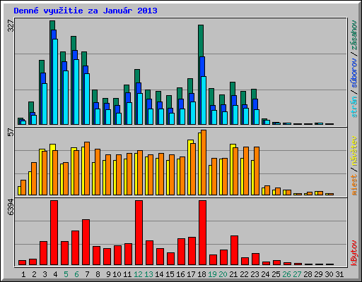 Denn� vyu�itie za Janu�r 2013