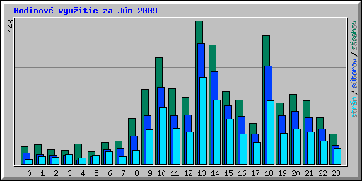 Hodinov� vyu�itie za J�n 2009