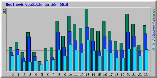 Hodinov� vyu�itie za J�n 2010