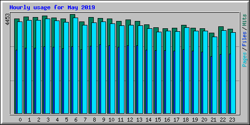 Hourly usage for May 2019