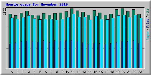 Hourly usage for November 2019