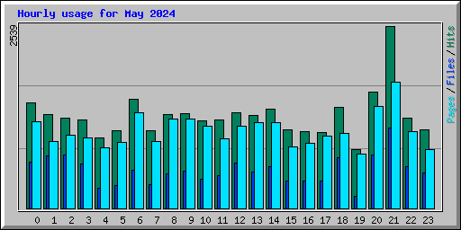 Hourly usage for May 2024